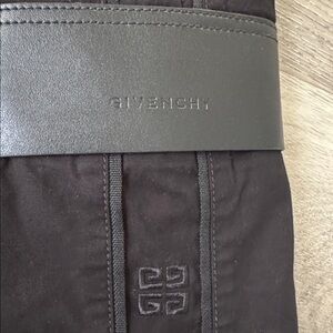 Black Kids Givenchy Cargo Pants with Embroidered Logo